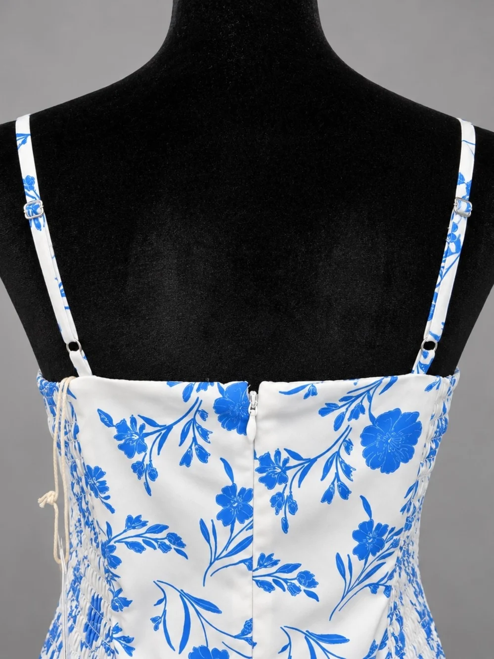 Altar'd State White and Blue Floral Mini Sundress